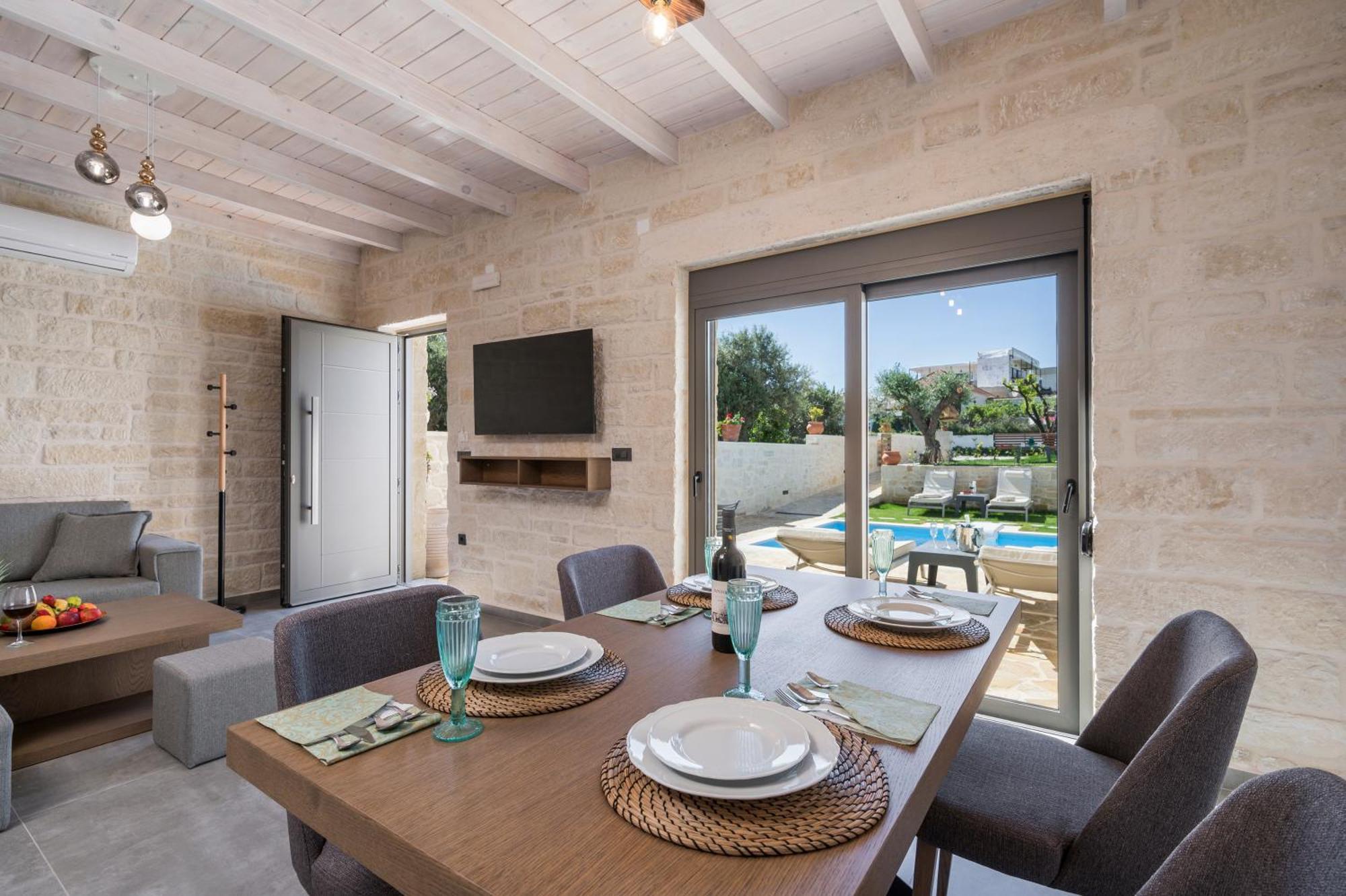 Sun Flower Villas With Sea View Agia Marina Exterior foto