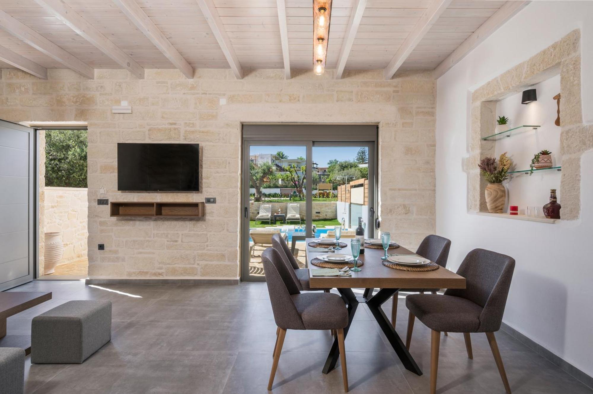 Sun Flower Villas With Sea View Agia Marina Exterior foto