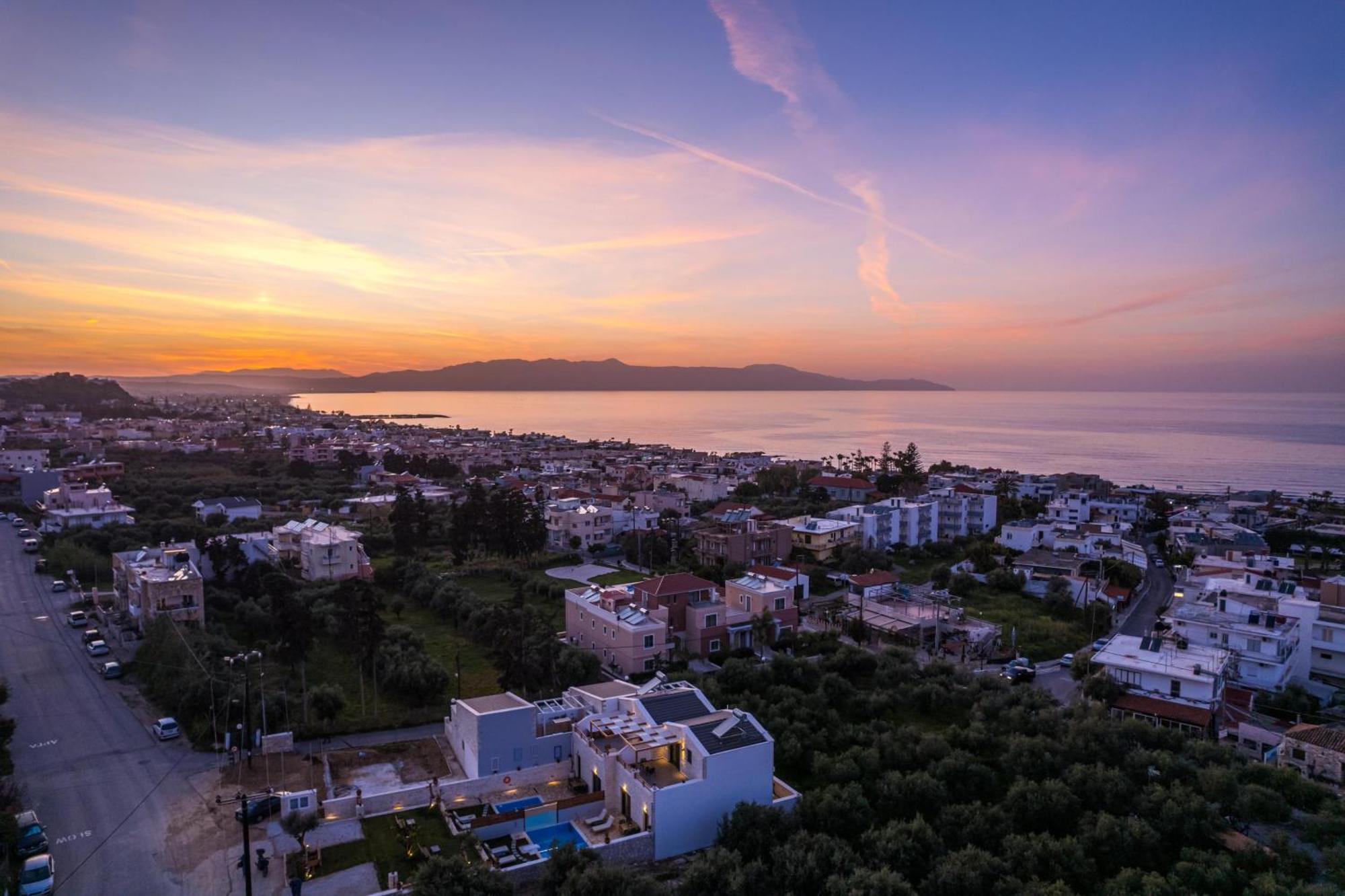 Sun Flower Villas With Sea View Agia Marina Exterior foto