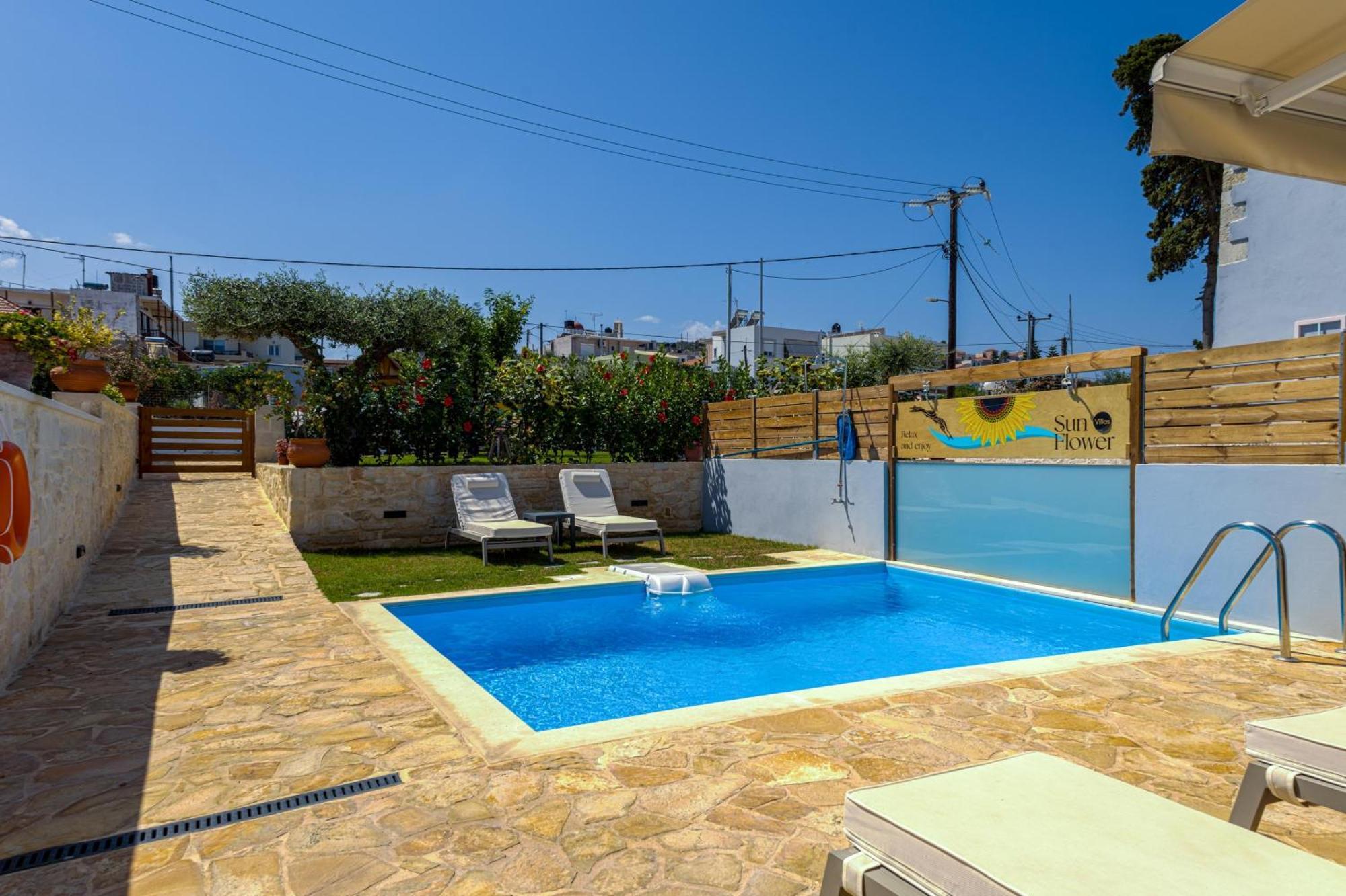 Sun Flower Villas With Sea View Agia Marina Exterior foto